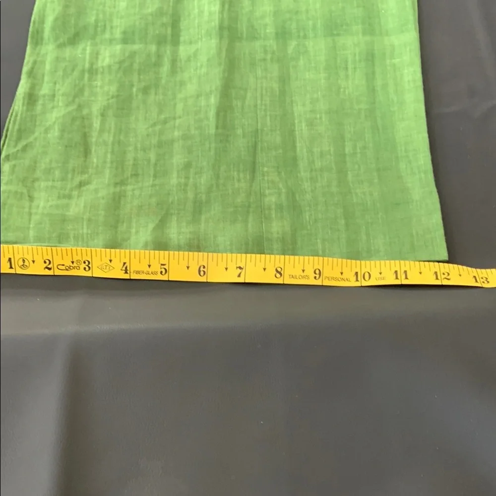 Livio de Simone Italy Lime Green Linen Wide Leg Pants IT 48 US 12 Resort